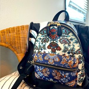 Coach Floral Paisley Charlie Mini Backpack